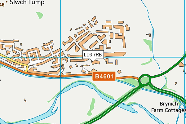 LD3 7RB map - OS VectorMap District (Ordnance Survey)