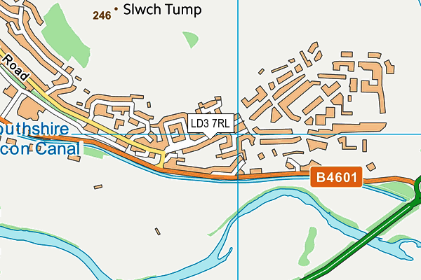 LD3 7RL map - OS VectorMap District (Ordnance Survey)