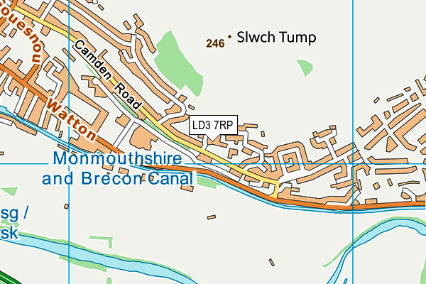 LD3 7RP map - OS VectorMap District (Ordnance Survey)