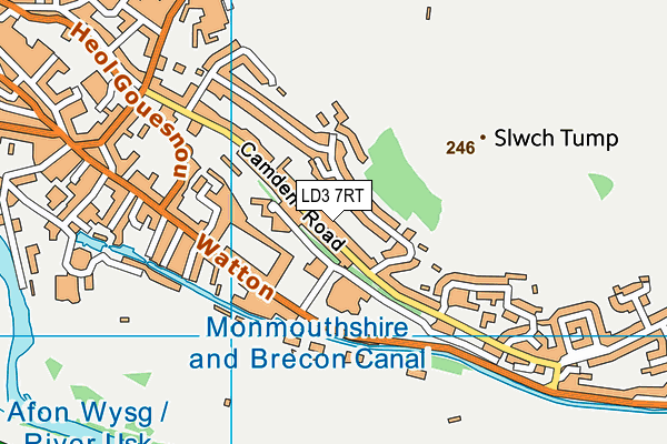 LD3 7RT map - OS VectorMap District (Ordnance Survey)