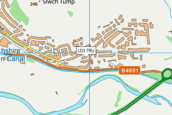 LD3 7RU map - OS VectorMap District (Ordnance Survey)