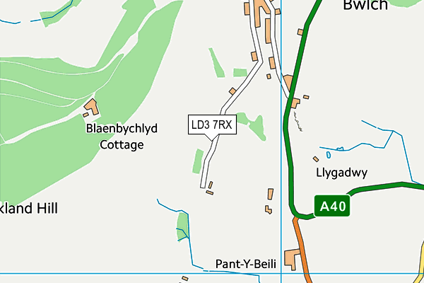 LD3 7RX map - OS VectorMap District (Ordnance Survey)