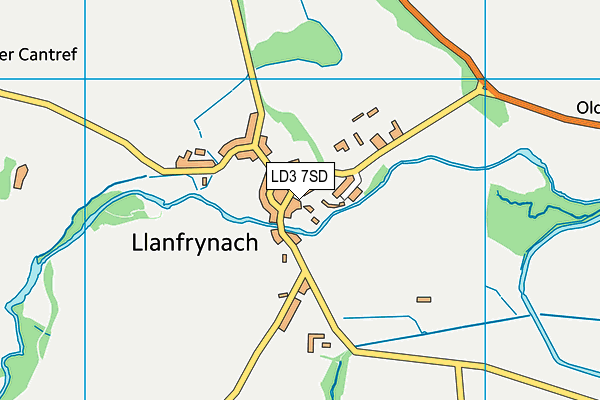 LD3 7SD map - OS VectorMap District (Ordnance Survey)