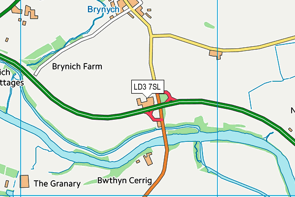 LD3 7SL map - OS VectorMap District (Ordnance Survey)