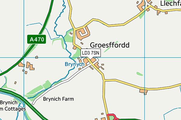 LD3 7SN map - OS VectorMap District (Ordnance Survey)