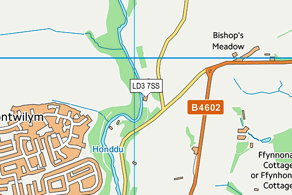 LD3 7SS map - OS VectorMap District (Ordnance Survey)