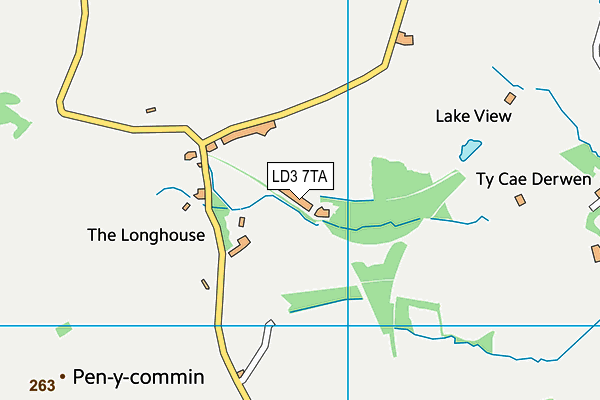 LD3 7TA map - OS VectorMap District (Ordnance Survey)
