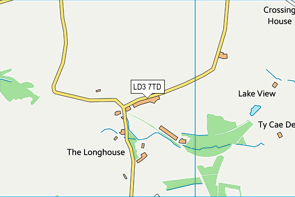 LD3 7TD map - OS VectorMap District (Ordnance Survey)