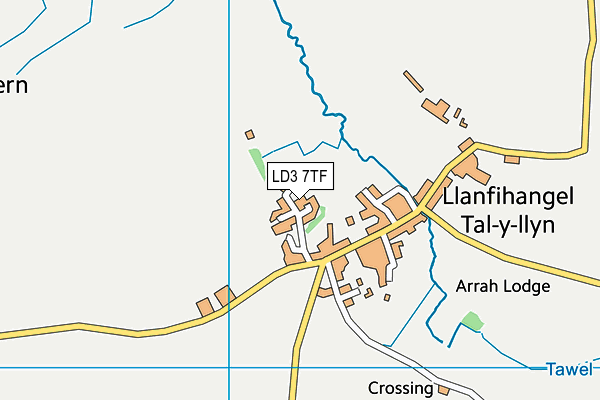 LD3 7TF map - OS VectorMap District (Ordnance Survey)