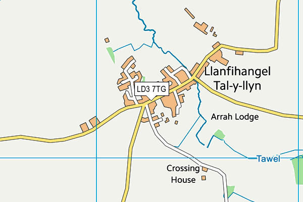 LD3 7TG map - OS VectorMap District (Ordnance Survey)