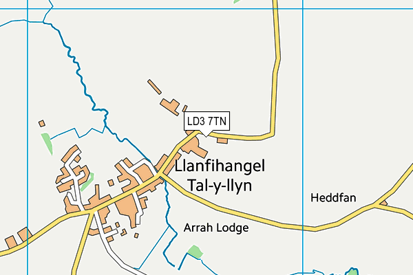 LD3 7TN map - OS VectorMap District (Ordnance Survey)