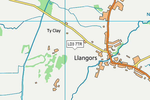LD3 7TR map - OS VectorMap District (Ordnance Survey)