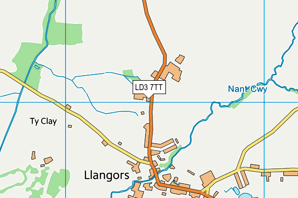 LD3 7TT map - OS VectorMap District (Ordnance Survey)