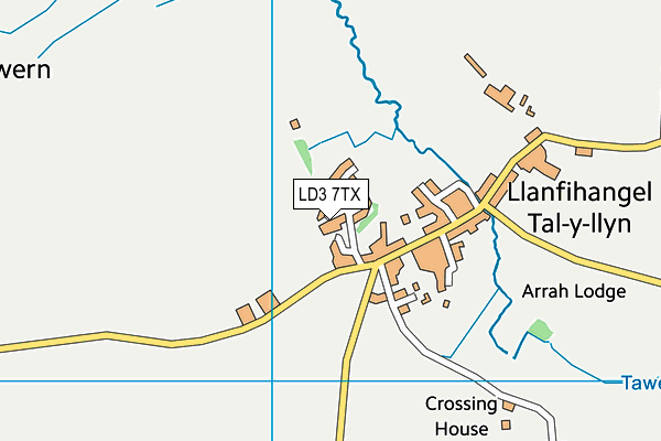 LD3 7TX map - OS VectorMap District (Ordnance Survey)