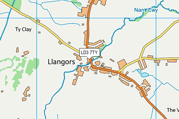 LD3 7TY map - OS VectorMap District (Ordnance Survey)