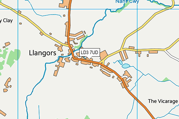 LD3 7UD map - OS VectorMap District (Ordnance Survey)