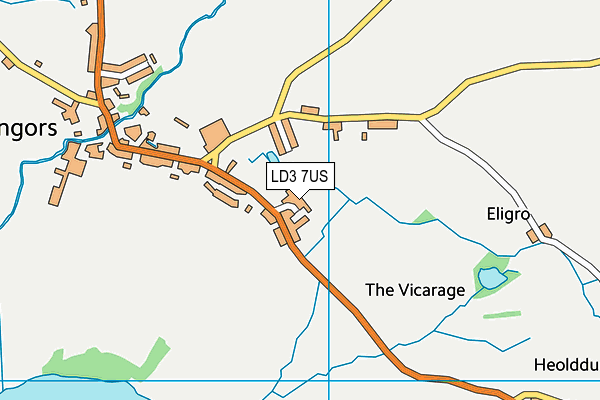 LD3 7US map - OS VectorMap District (Ordnance Survey)