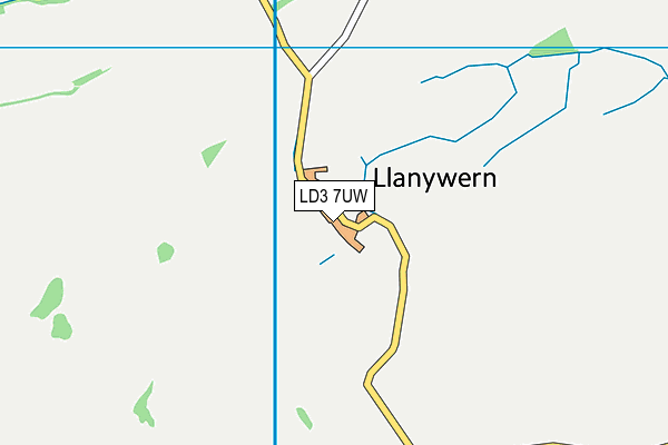LD3 7UW map - OS VectorMap District (Ordnance Survey)