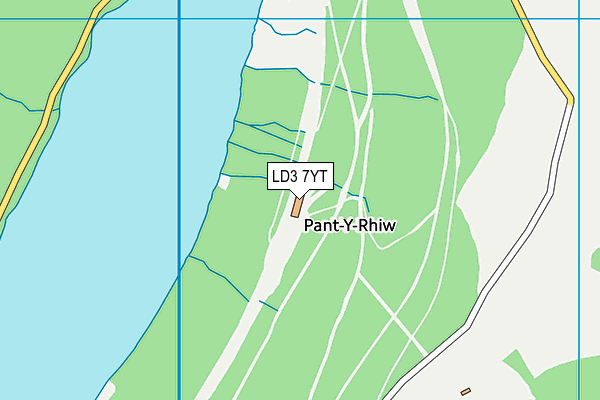 LD3 7YT map - OS VectorMap District (Ordnance Survey)