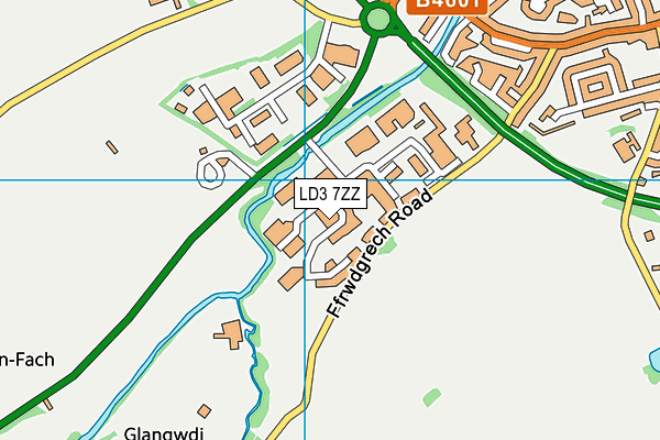 LD3 7ZZ map - OS VectorMap District (Ordnance Survey)