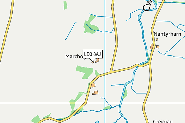 LD3 8AJ map - OS VectorMap District (Ordnance Survey)