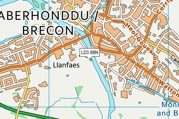 LD3 8BN map - OS VectorMap District (Ordnance Survey)