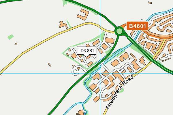 LD3 8BT map - OS VectorMap District (Ordnance Survey)