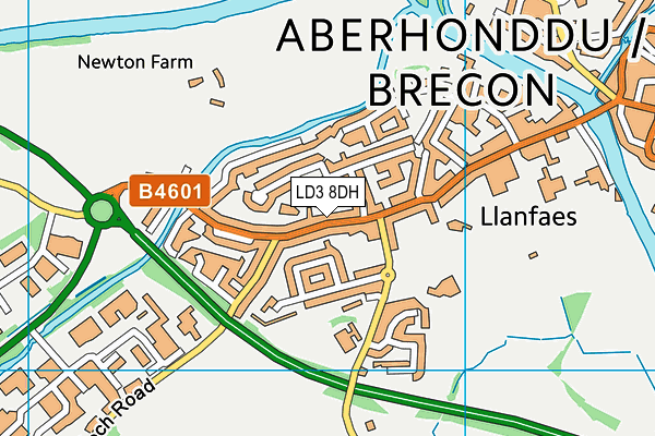 LD3 8DH map - OS VectorMap District (Ordnance Survey)