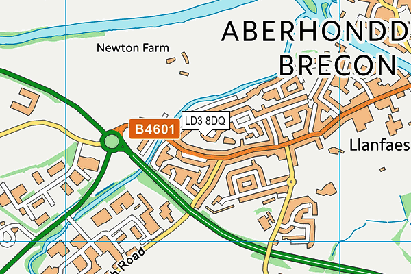 LD3 8DQ map - OS VectorMap District (Ordnance Survey)