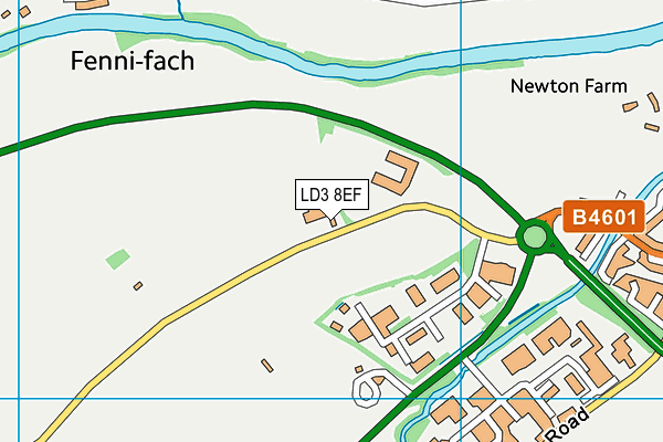 LD3 8EF map - OS VectorMap District (Ordnance Survey)