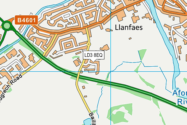 LD3 8EQ map - OS VectorMap District (Ordnance Survey)
