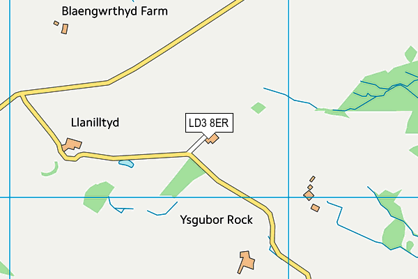 LD3 8ER map - OS VectorMap District (Ordnance Survey)