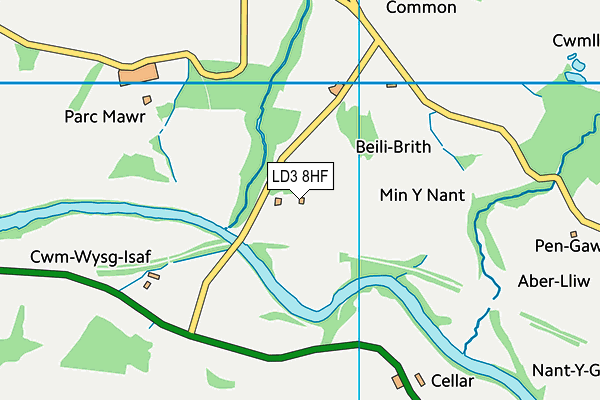 LD3 8HF map - OS VectorMap District (Ordnance Survey)