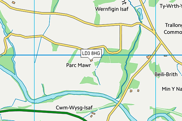 LD3 8HG map - OS VectorMap District (Ordnance Survey)