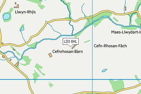 LD3 8HL map - OS VectorMap District (Ordnance Survey)