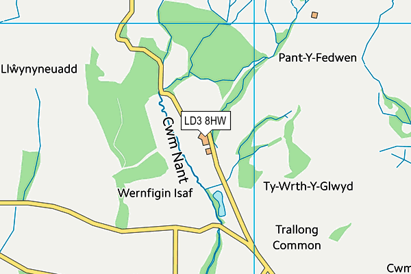 LD3 8HW map - OS VectorMap District (Ordnance Survey)