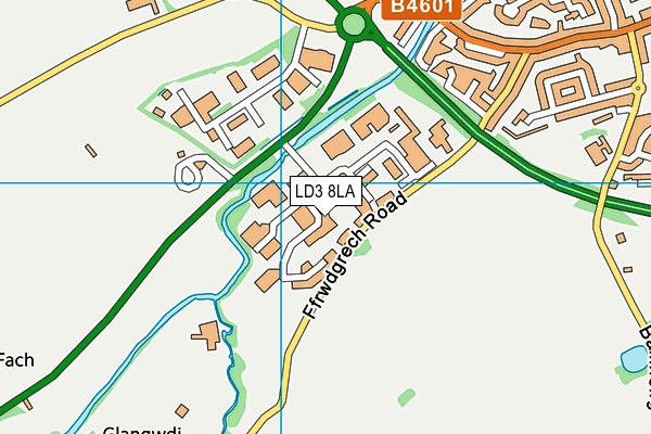 LD3 8LA map - OS VectorMap District (Ordnance Survey)