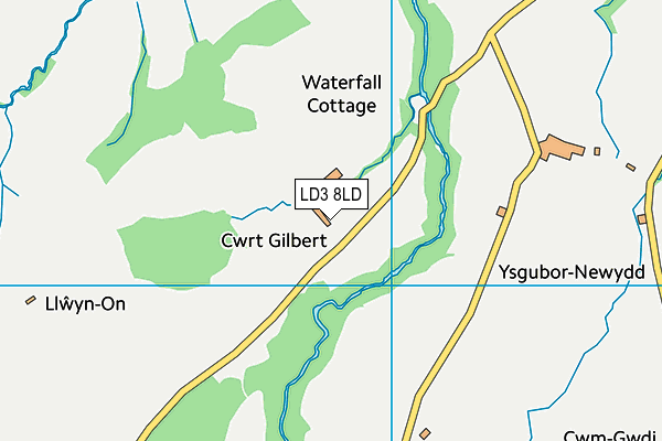 LD3 8LD map - OS VectorMap District (Ordnance Survey)