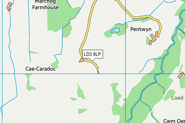 LD3 8LP map - OS VectorMap District (Ordnance Survey)