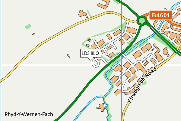 LD3 8LQ map - OS VectorMap District (Ordnance Survey)