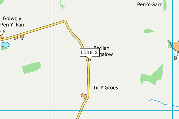 LD3 8LS map - OS VectorMap District (Ordnance Survey)