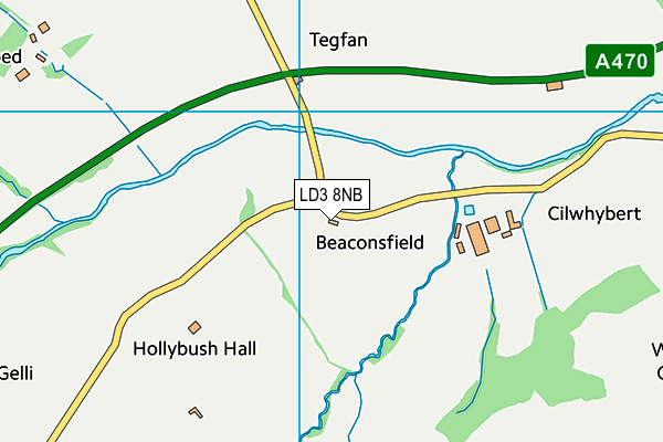 LD3 8NB map - OS VectorMap District (Ordnance Survey)