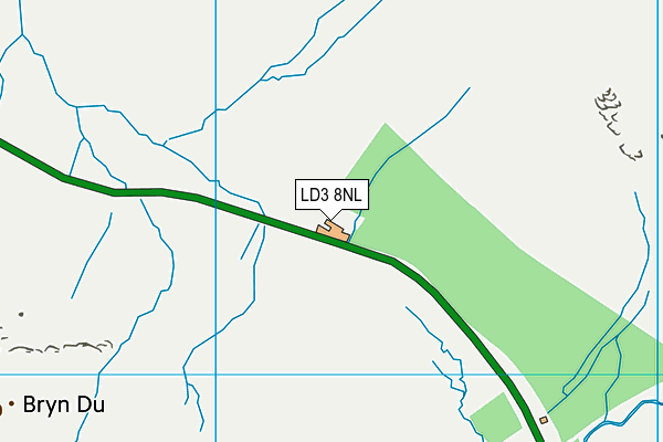 LD3 8NL map - OS VectorMap District (Ordnance Survey)