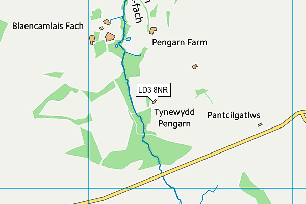 LD3 8NR map - OS VectorMap District (Ordnance Survey)