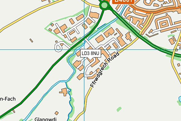 LD3 8NU map - OS VectorMap District (Ordnance Survey)