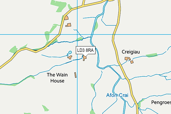 LD3 8RA map - OS VectorMap District (Ordnance Survey)