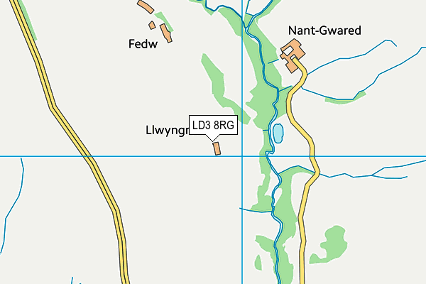 LD3 8RG map - OS VectorMap District (Ordnance Survey)