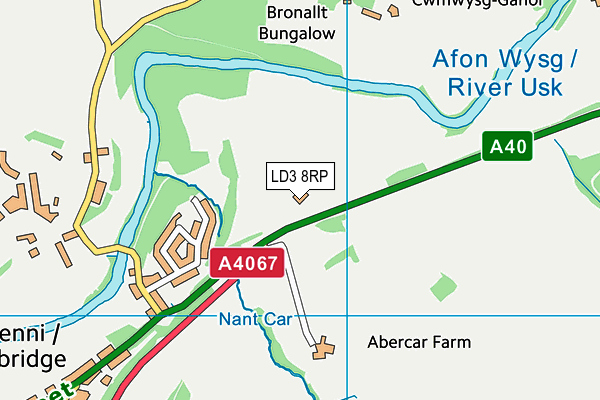 LD3 8RP map - OS VectorMap District (Ordnance Survey)