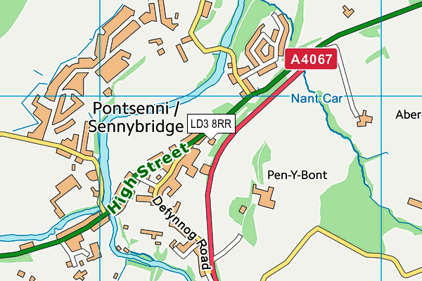 LD3 8RR map - OS VectorMap District (Ordnance Survey)