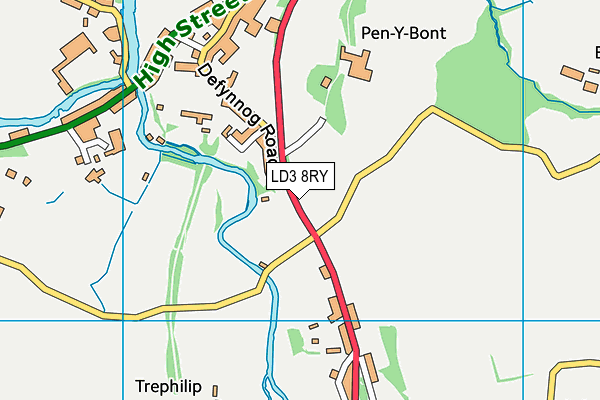 LD3 8RY map - OS VectorMap District (Ordnance Survey)
